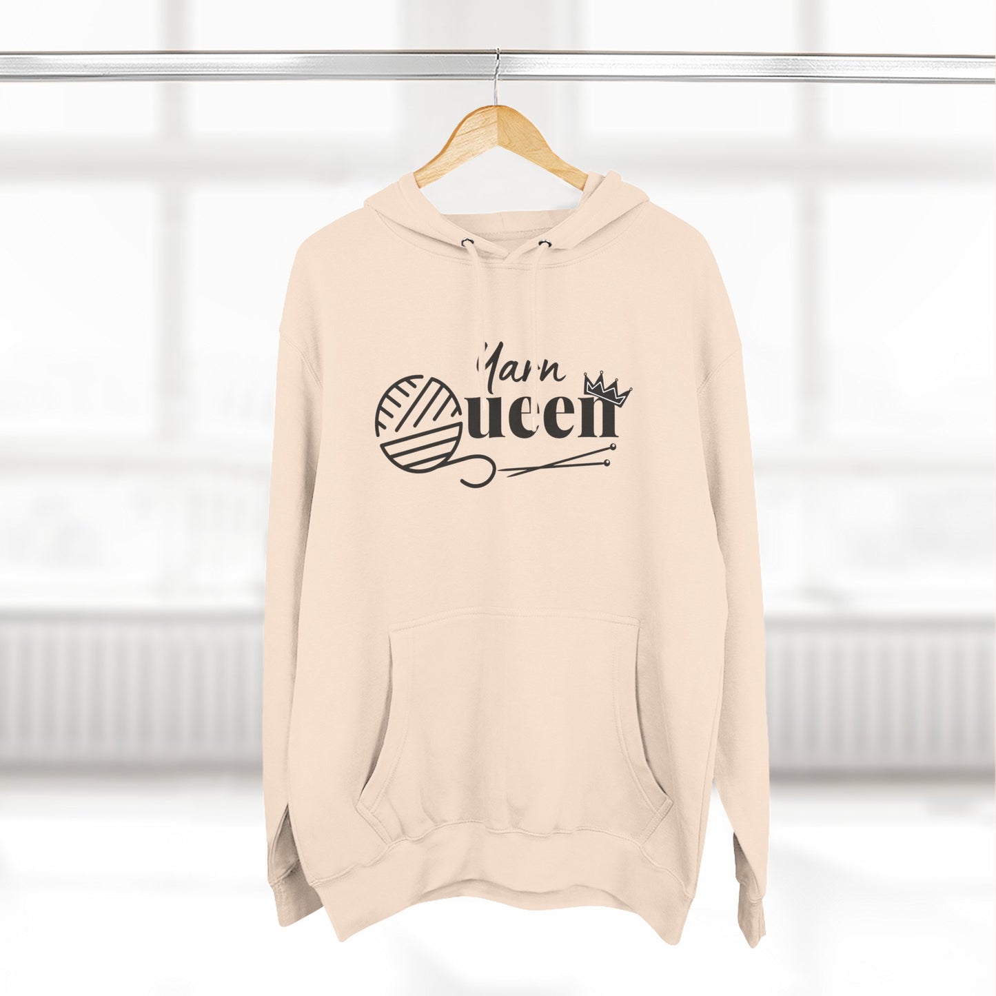 Yarn Queen Three-Panel Fleece Hoodie
