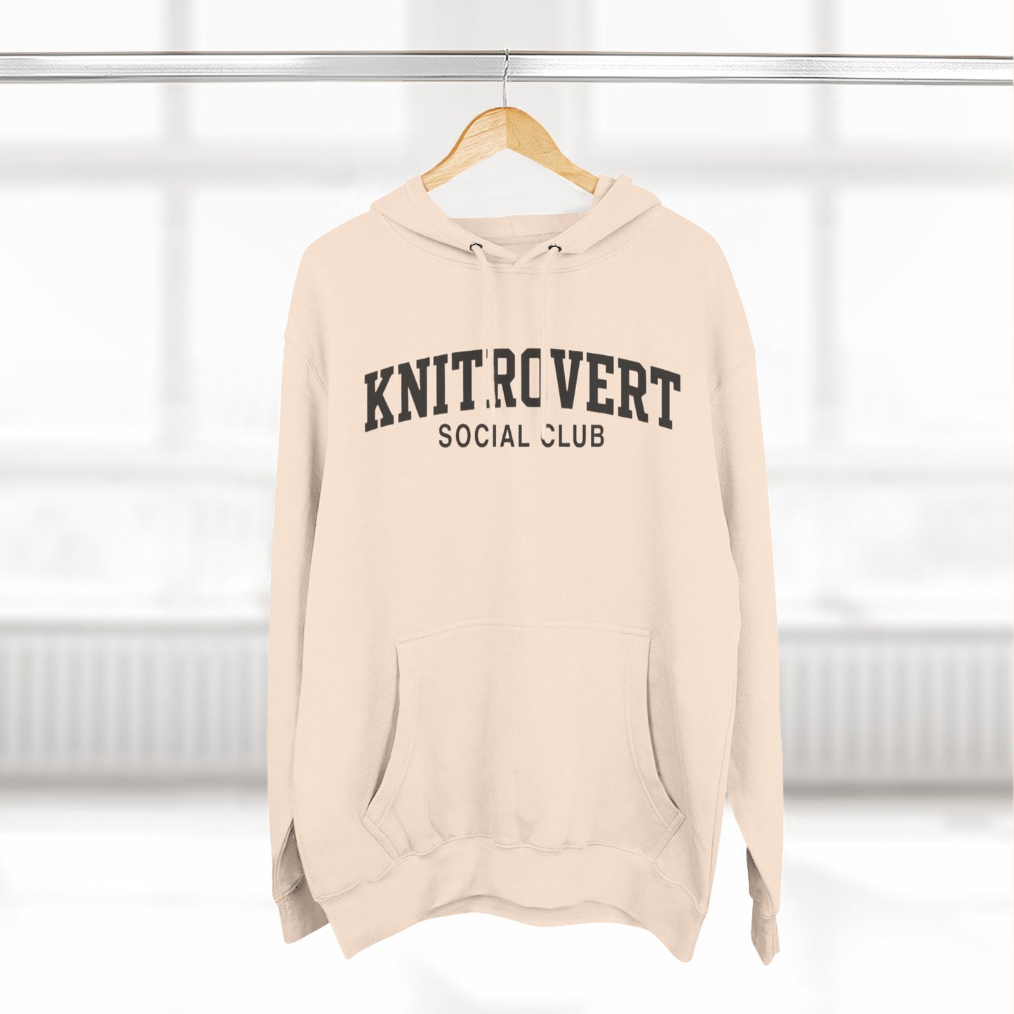 Knitrovert Funny Hoody, Sarcastic Knitter Hoody, Knitting Lover Gift, Unisex Heavy Cotton Shirt, Knitting Needle Craft Apparel