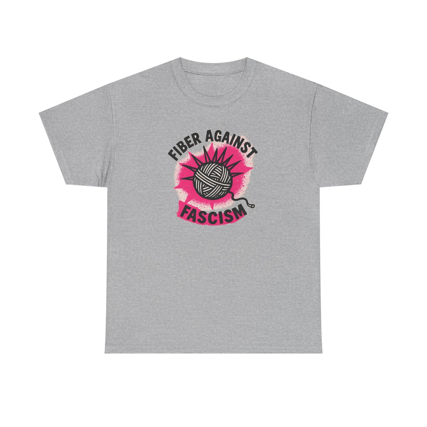 Craftivism, Gift for fiber lover, Anti-fascism Tee, Political Protest Shirt, Activist Unisex Top, Cotton Tshirt, Resistance Apparel, Knitter, Crocheter