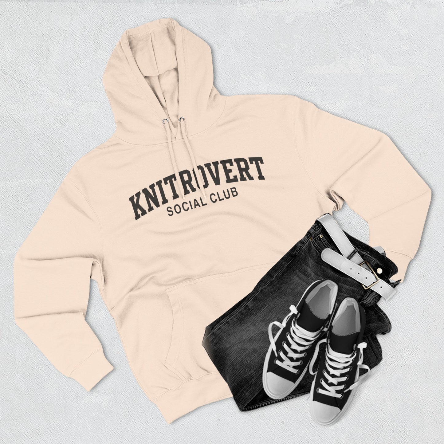 Knitrovert Funny Hoody, Sarcastic Knitter Hoody, Knitting Lover Gift, Unisex Heavy Cotton Shirt, Knitting Needle Craft Apparel