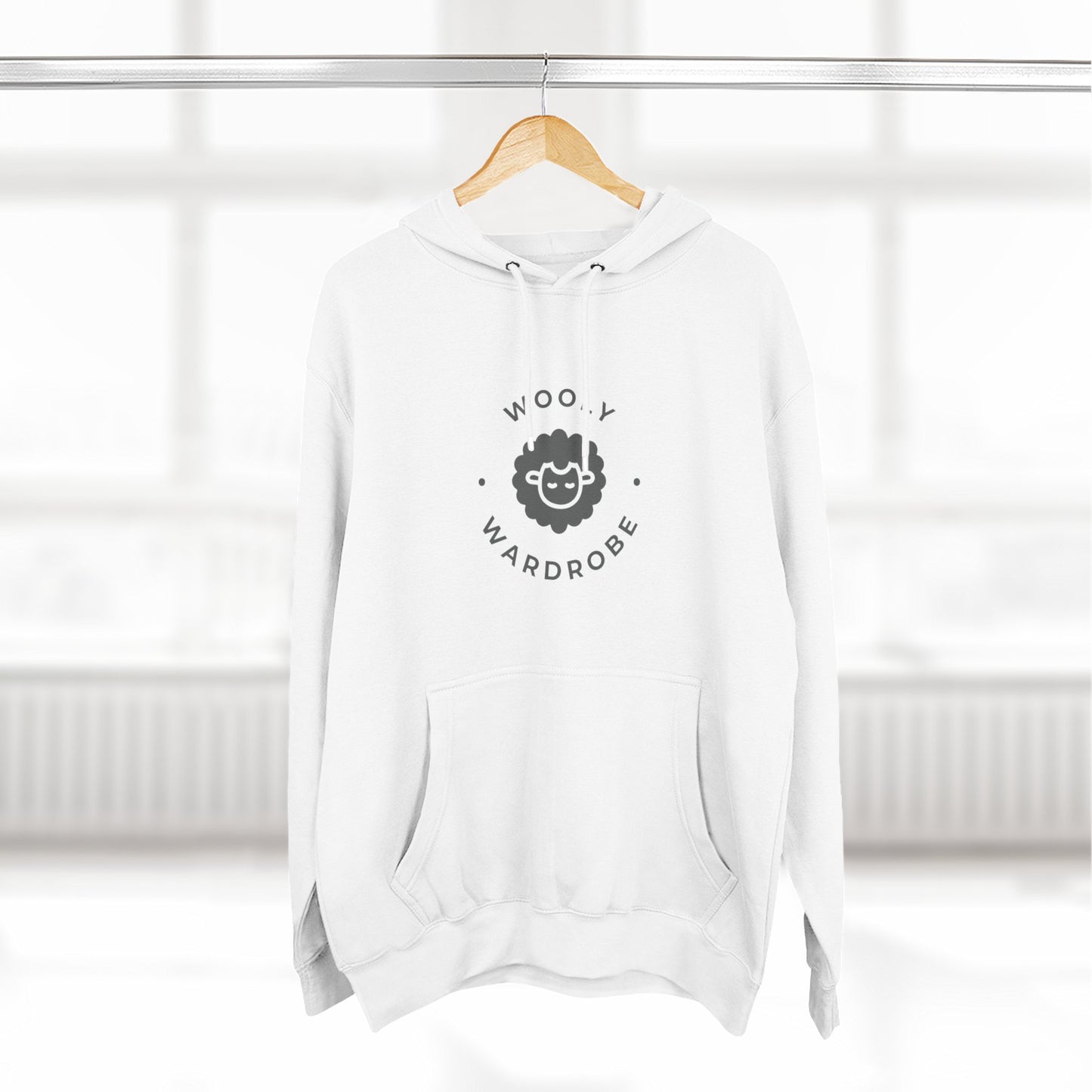 Wooly Three-Panel Fleece Hoodie
