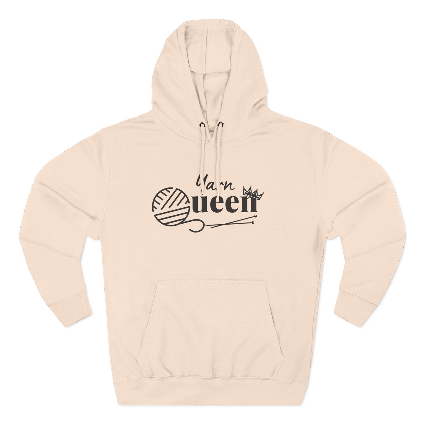 Yarn Queen Three-Panel Fleece Hoodie