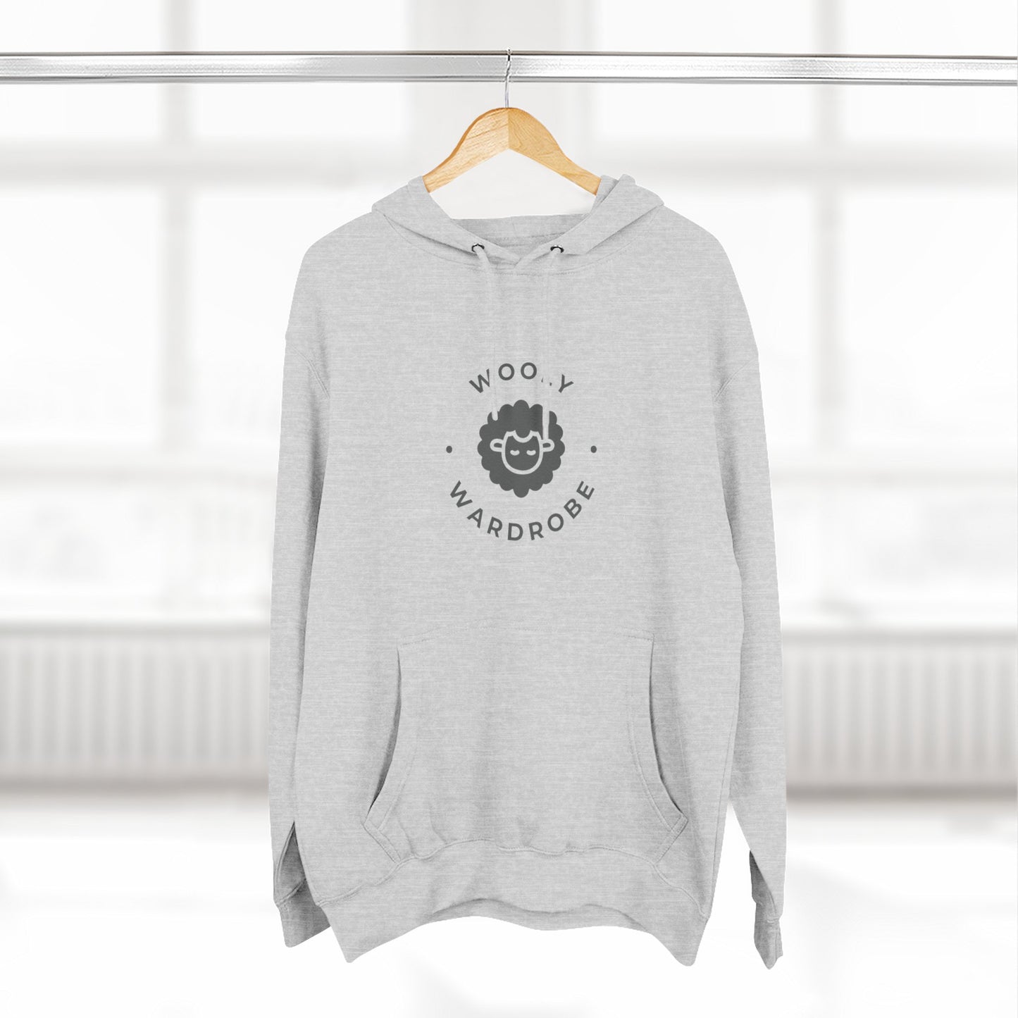 Wooly Three-Panel Fleece Hoodie