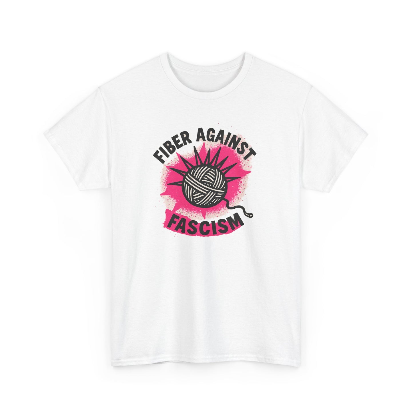 Craftivism, Gift for fiber lover, Anti-fascism Tee, Political Protest Shirt, Activist Unisex Top, Cotton Tshirt, Resistance Apparel, Knitter, Crocheter