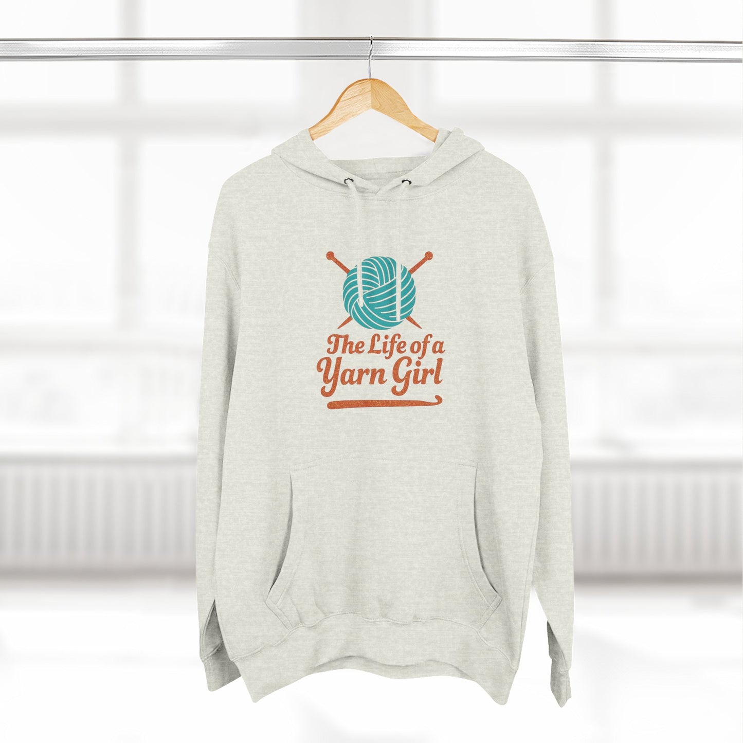 Copy of Fleece Hoodie - Sorry Can't Knit Bye Hoody for Knitters and Yarn Lovers
