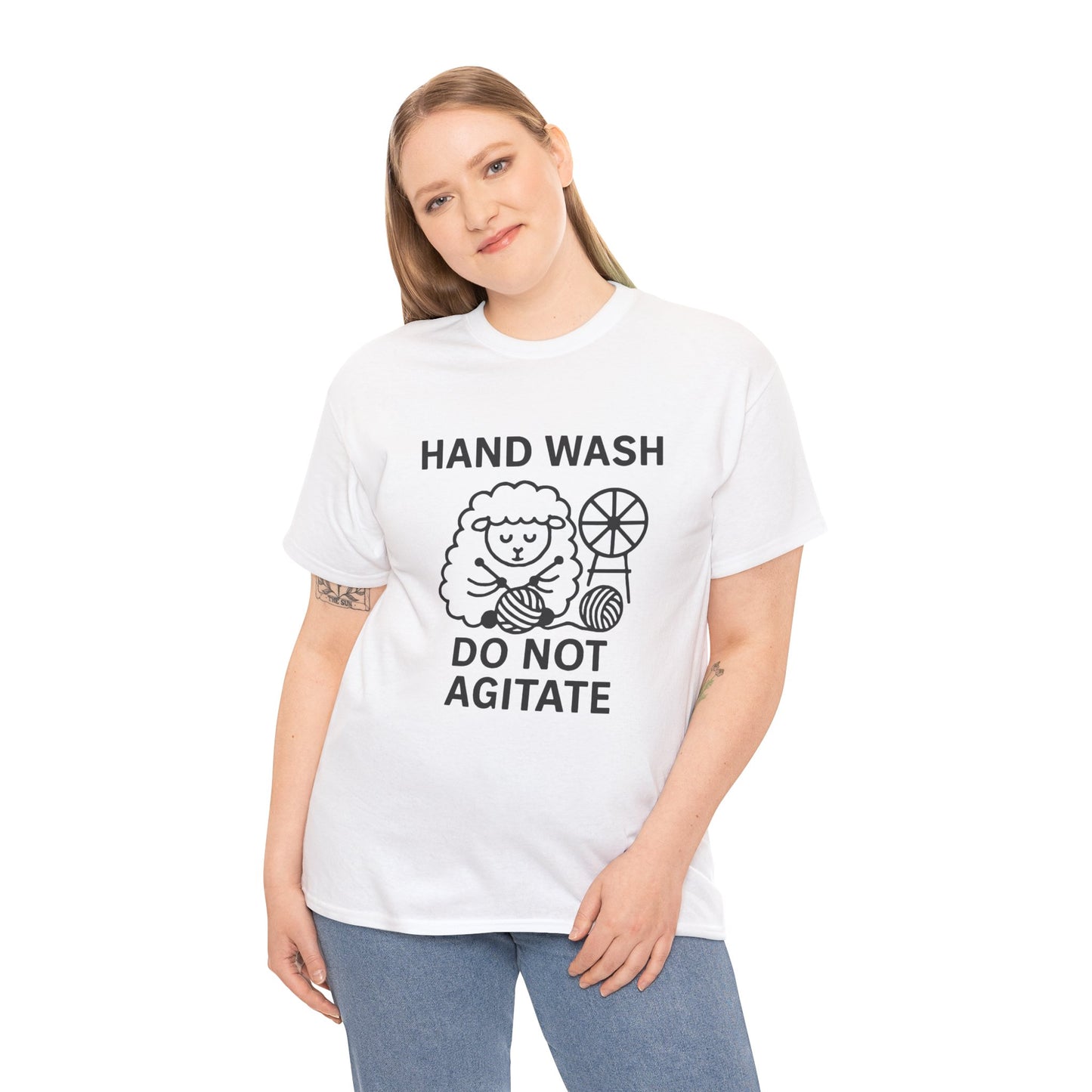 Hand Wash Do Not Agitate Funny Knitting Tee, Knitting Gift, Knitting Shirt, Craft Lover Shirt, Knitwear Tee, Knitting Tshirt