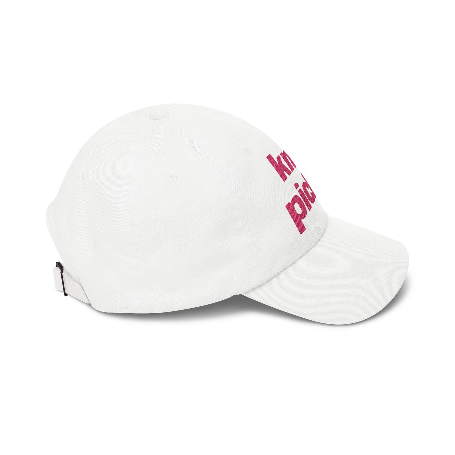 Dad Cap — "knit picky" Embroidered Knitting Lover Hat
