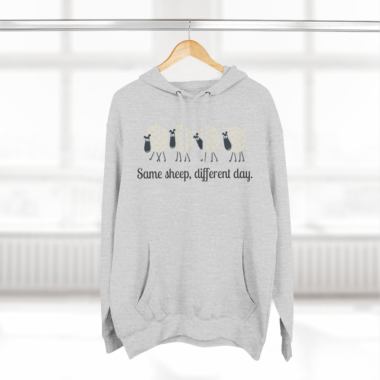Fiber Lover Hoodie, Knitting Enthusiast Sweatshirt, Cozy Three-Panel Fleece, Yarn Addict Pullover, Cute sweatshirt for Crafters