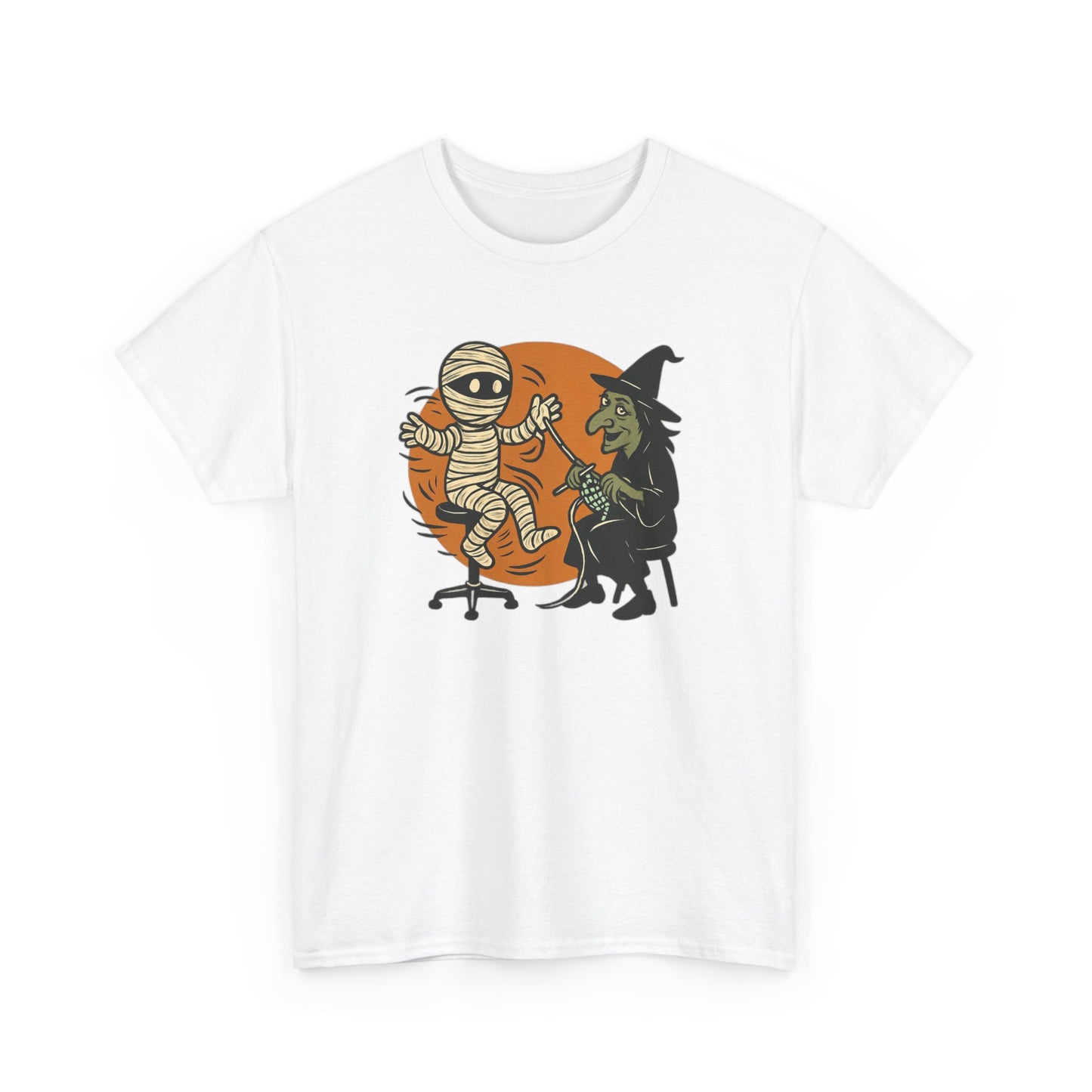 Halloween Fun Unisex Tee, Spooky Vibe T-Shirt, Fall Celebrations, and Casual Wear, Gift for Yarn Lover, Gift for Knitter, Knitting Tee