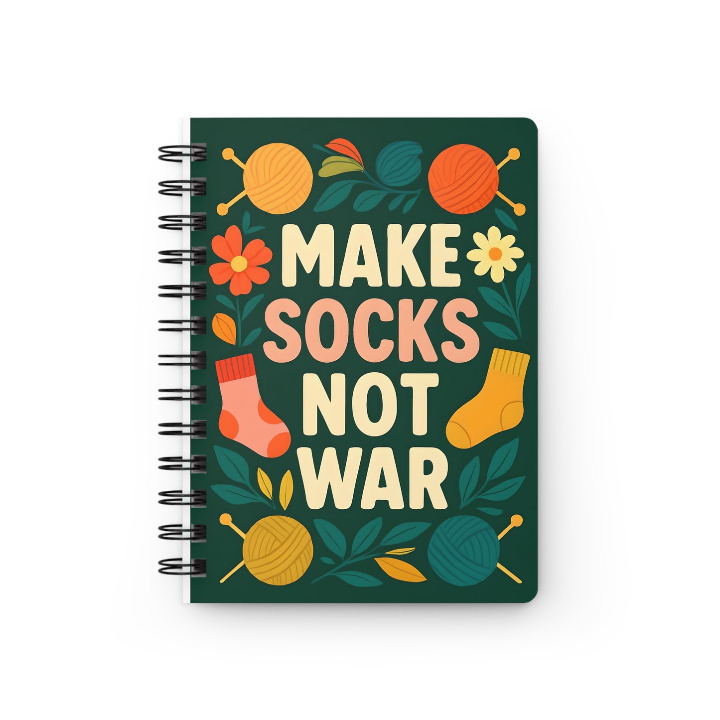 Knitting Project Journal - Yarn Lovers Gift - Spiral Bound Journal