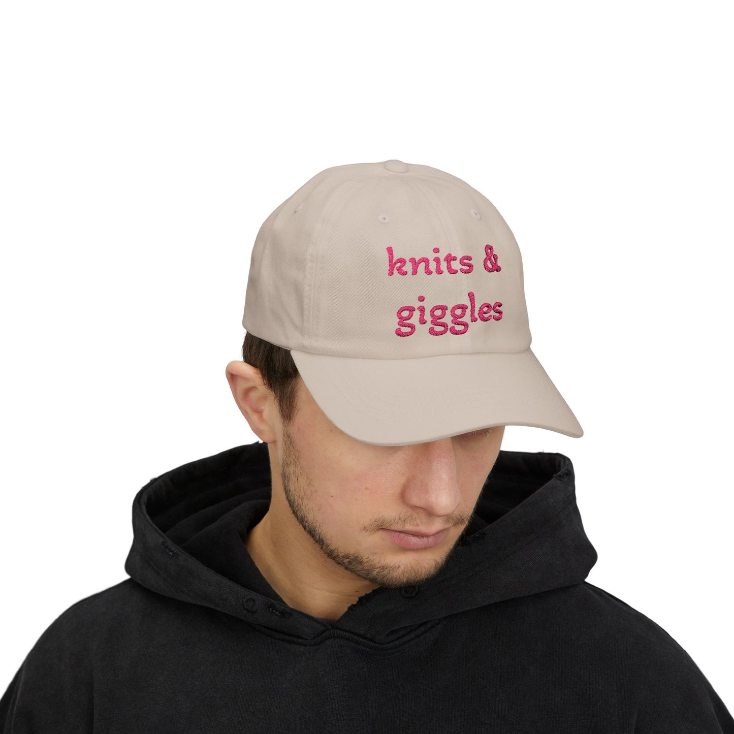 Knits & Giggles Embroidered Dad Cap