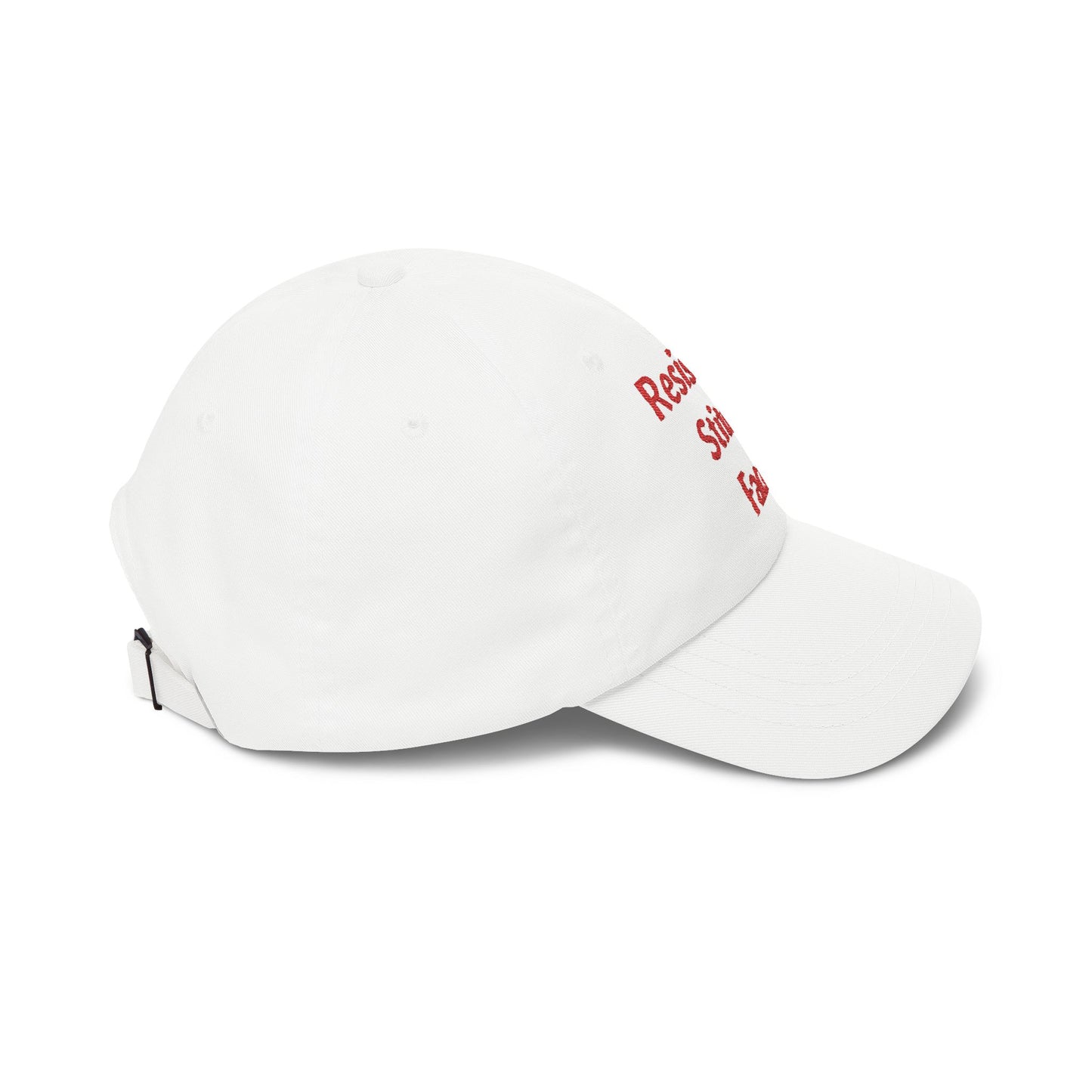 Embroidered 'Resisting Stitch Face' Dad Cap — Casual Cotton Baseball Hat