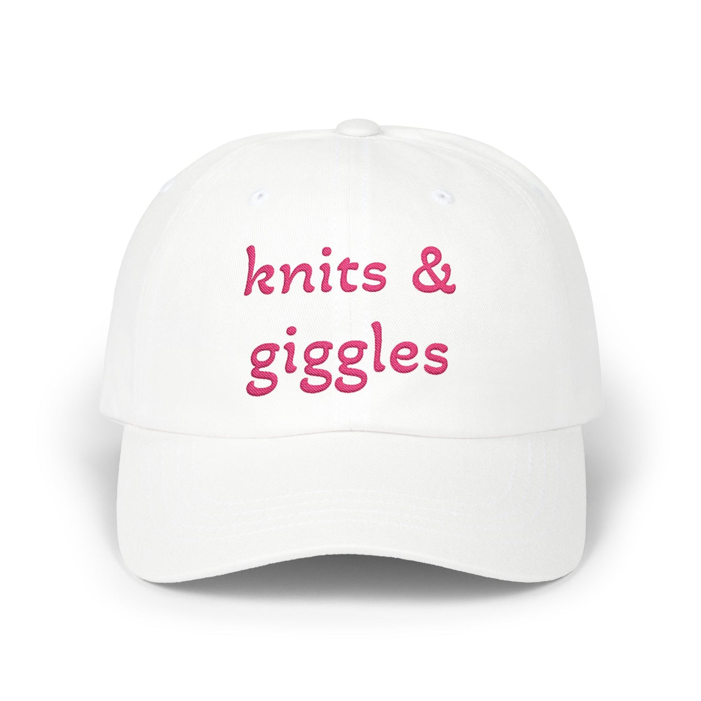 Knits & Giggles Embroidered Dad Cap