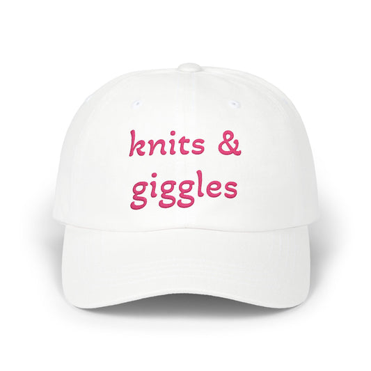 Knits & Giggles Embroidered Dad Cap