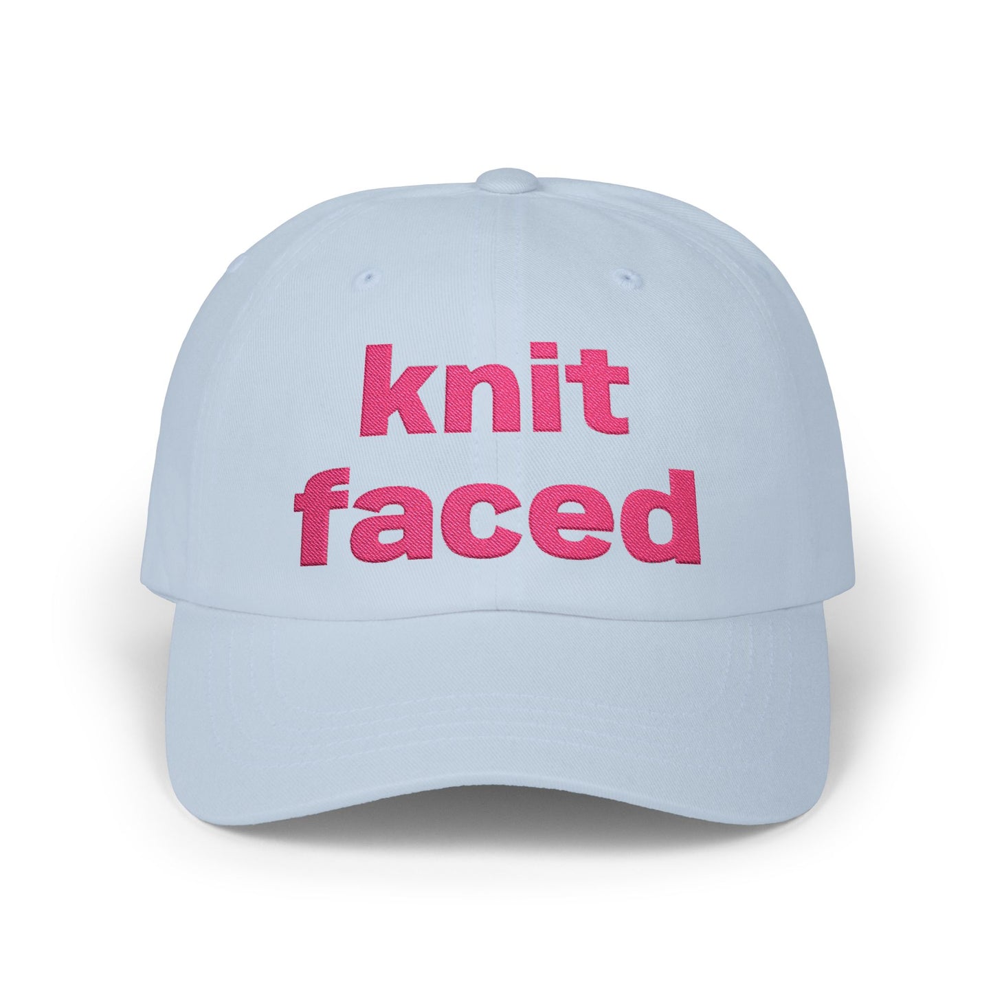 Knit Faced Classic Dad Cap – Funny Knitting Lover Hat