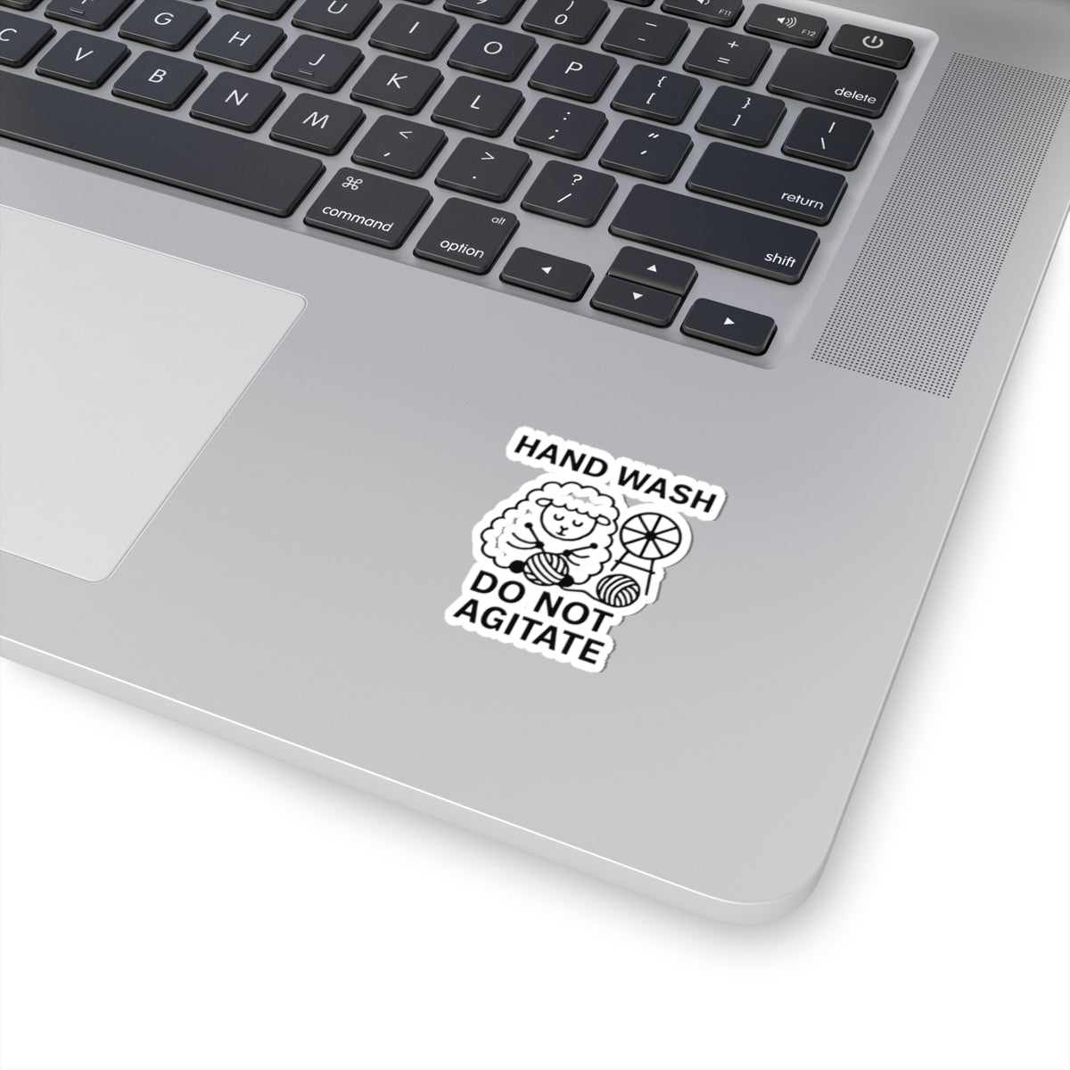 Kiss-Cut Stickers Hand Wash Do Not Agitate Sticker - Gift for Knitters