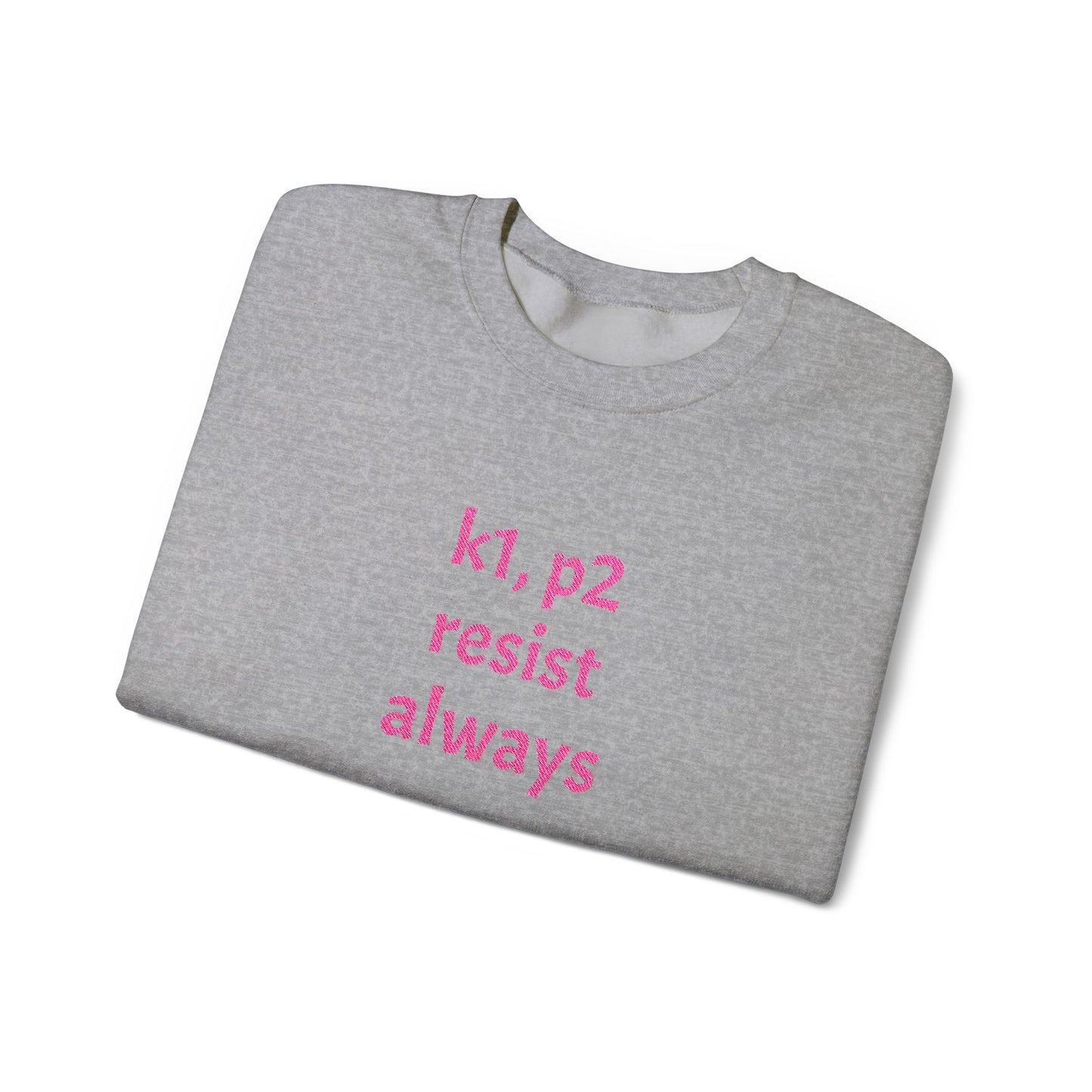 Resist Always — Minimalist Activist Pullover Unisex Heavy Blend™ Crewneck Sweatshirt