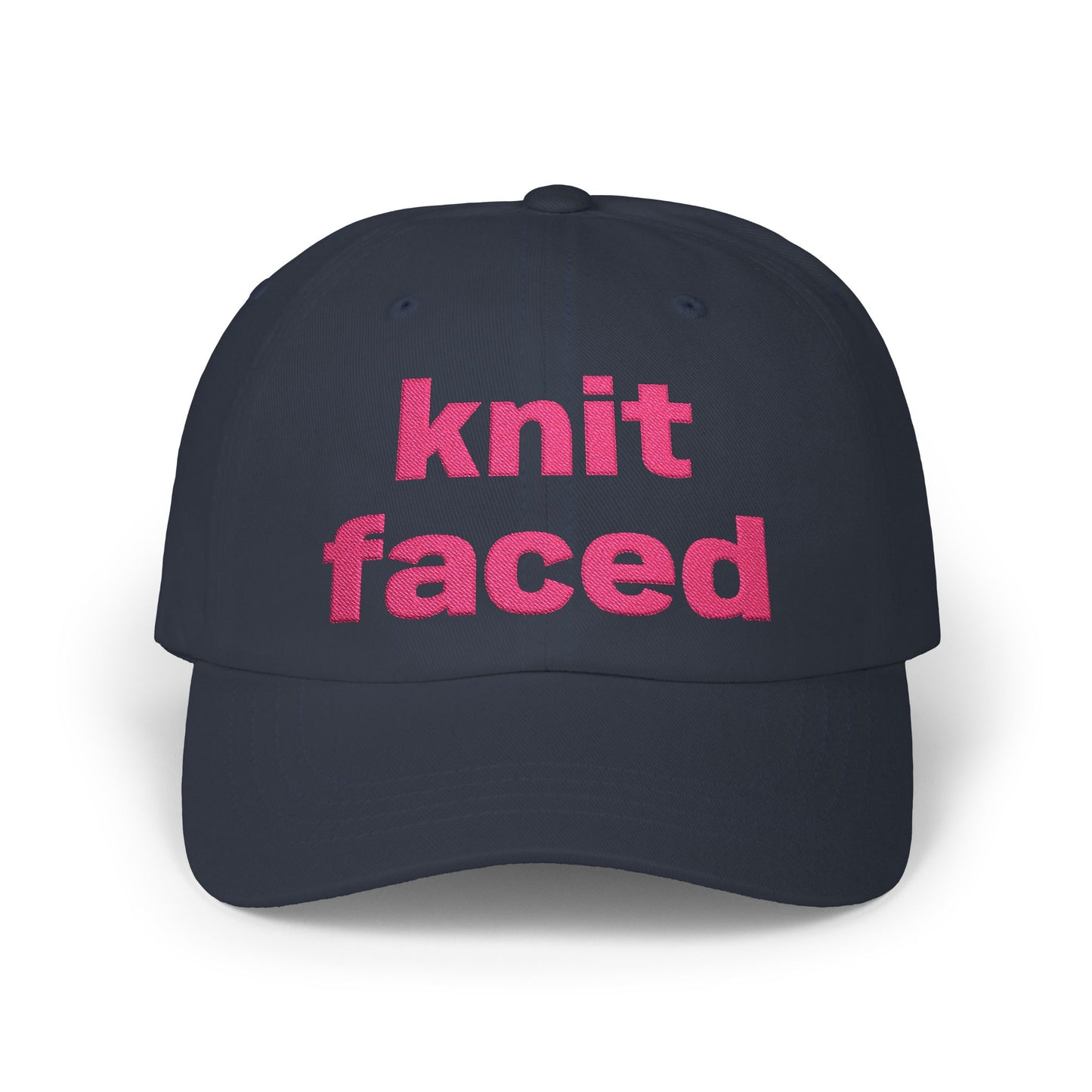 Knit Faced Classic Dad Cap – Funny Knitting Lover Hat