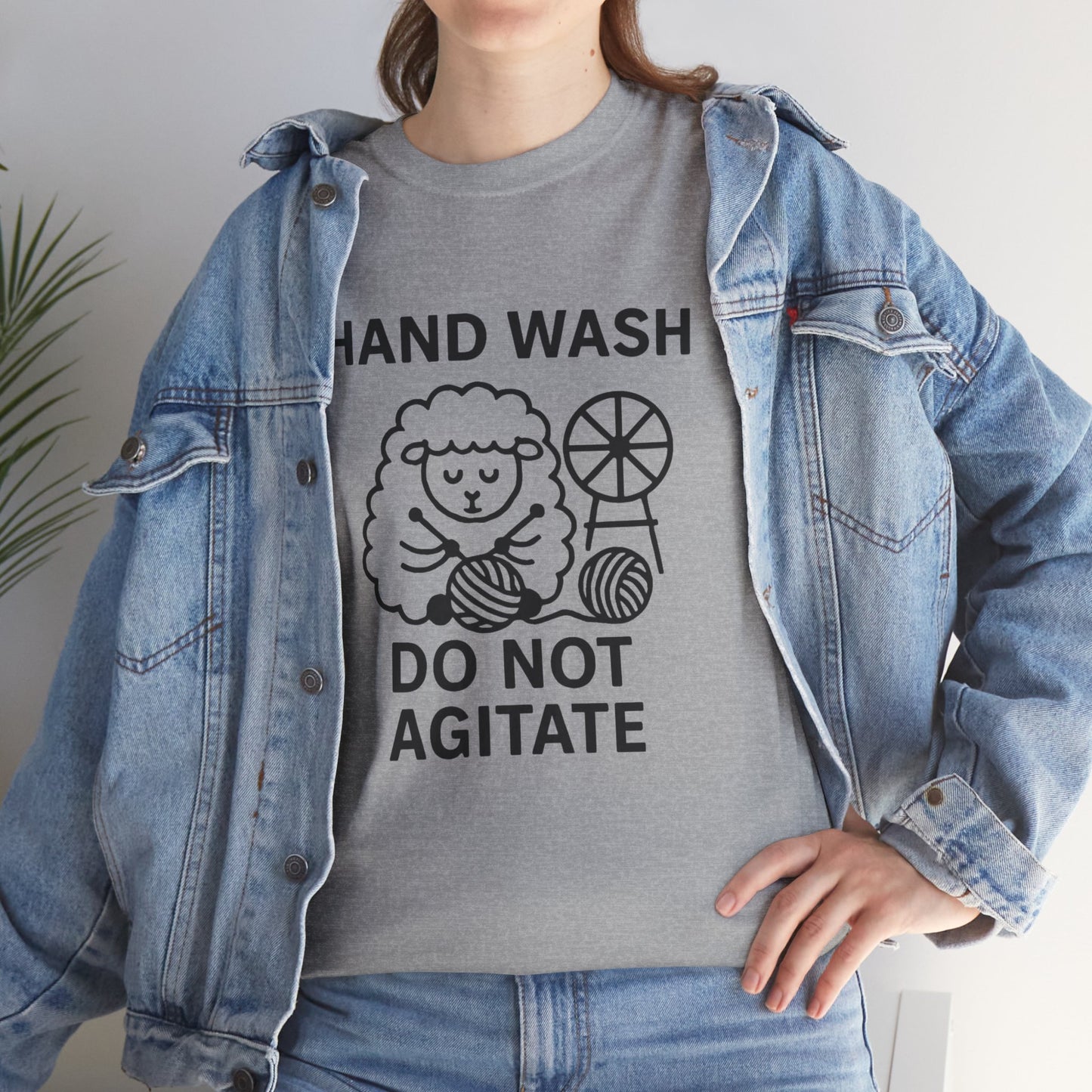 Hand Wash Do Not Agitate Funny Knitting Tee, Knitting Gift, Knitting Shirt, Craft Lover Shirt, Knitwear Tee, Knitting Tshirt
