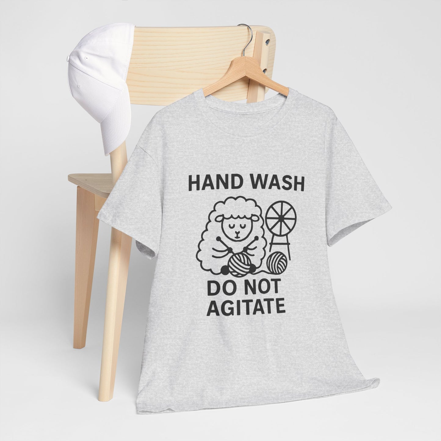 Hand Wash Do Not Agitate Funny Knitting Tee, Knitting Gift, Knitting Shirt, Craft Lover Shirt, Knitwear Tee, Knitting Tshirt
