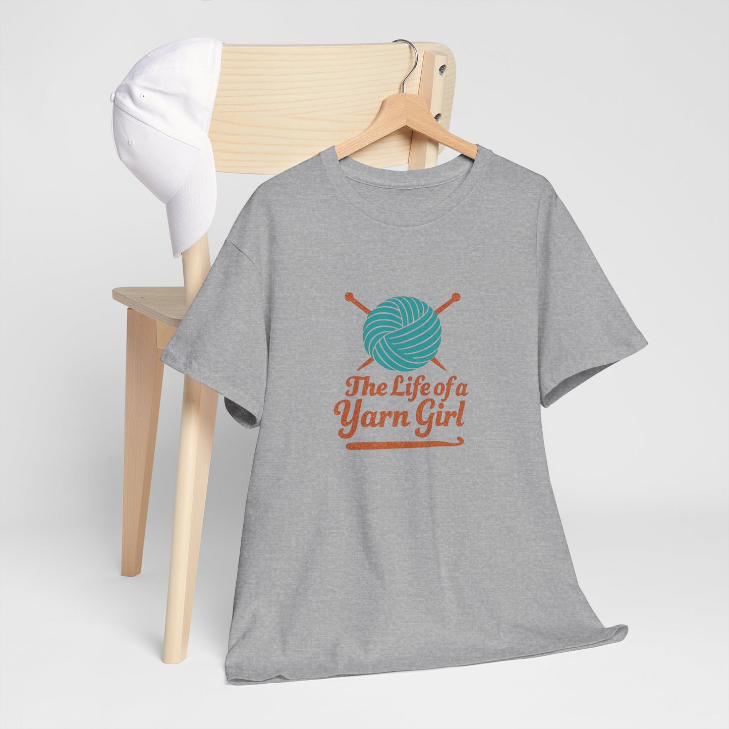 Yarn Lovers Unisex Tee - Crew Neck Yarn Girl Tshirt