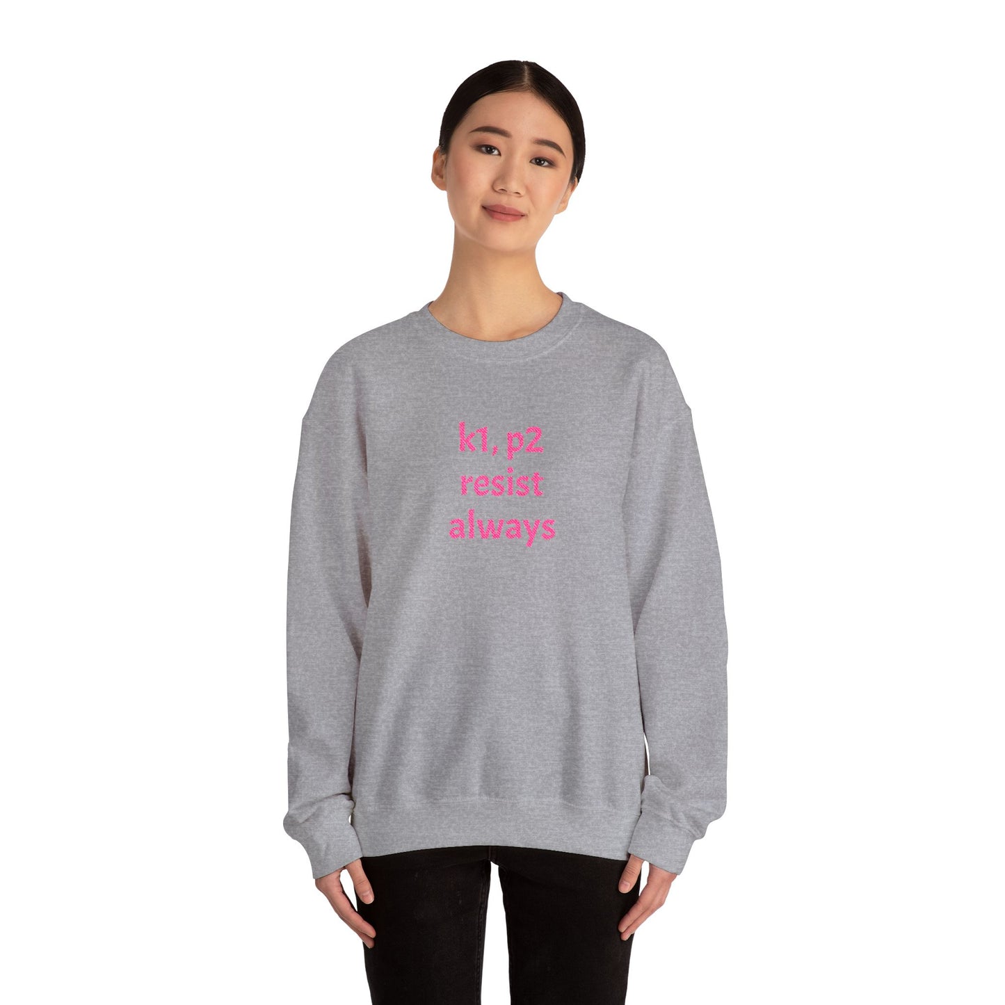 Resist Always — Minimalist Activist Pullover Unisex Heavy Blend™ Crewneck Sweatshirt