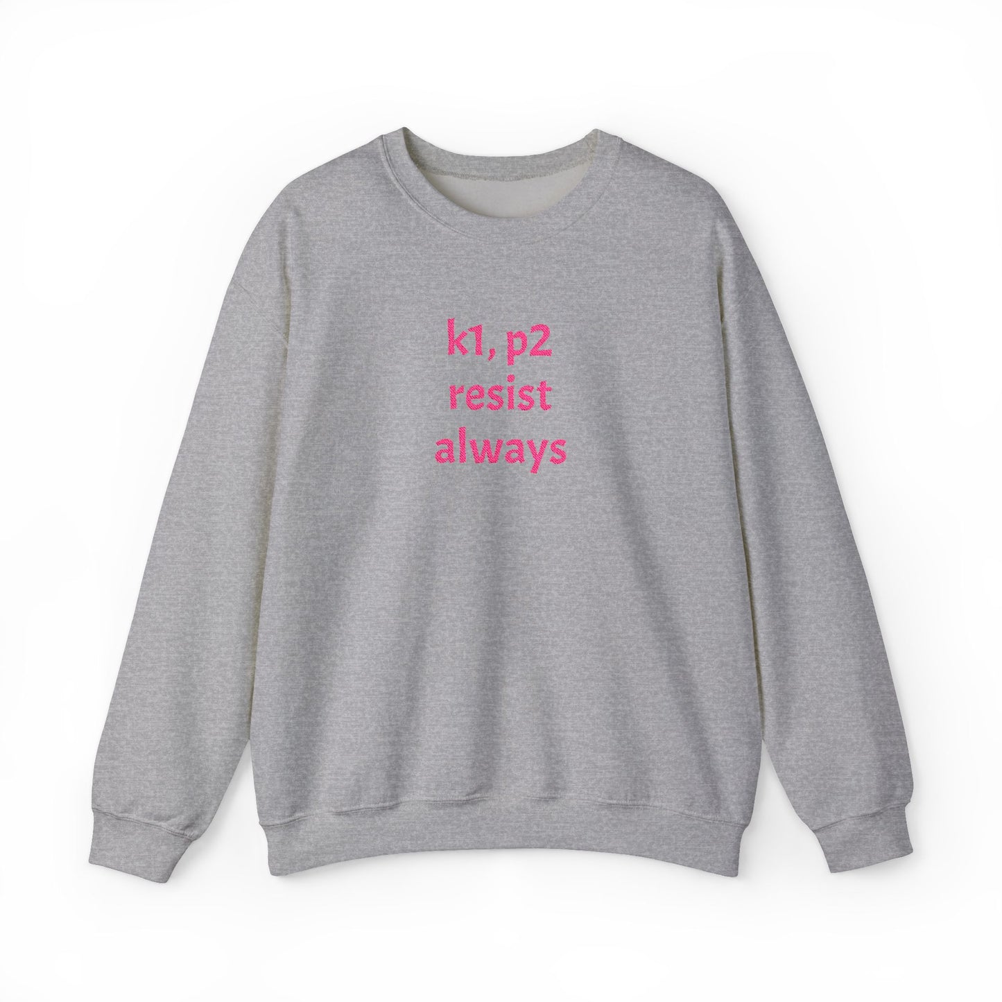Resist Always — Minimalist Activist Pullover Unisex Heavy Blend™ Crewneck Sweatshirt