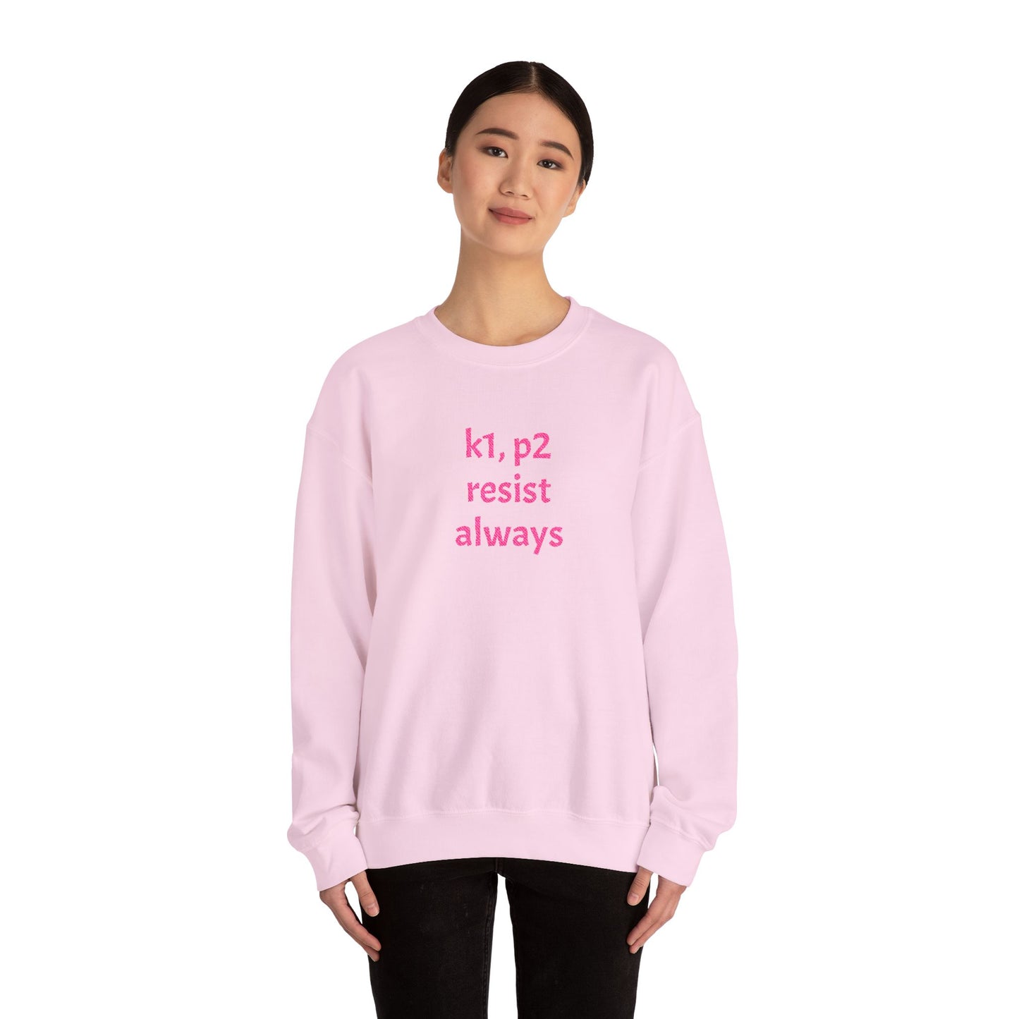Resist Always — Minimalist Activist Pullover Unisex Heavy Blend™ Crewneck Sweatshirt