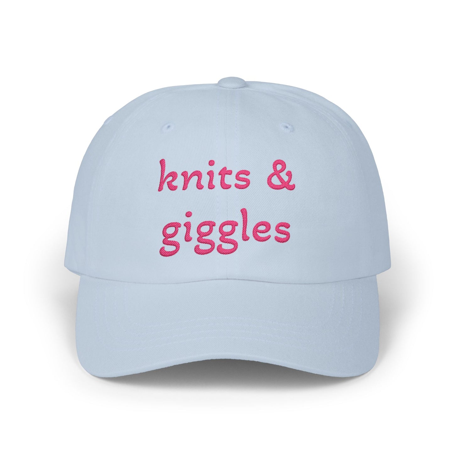 Knits & Giggles Embroidered Dad Cap