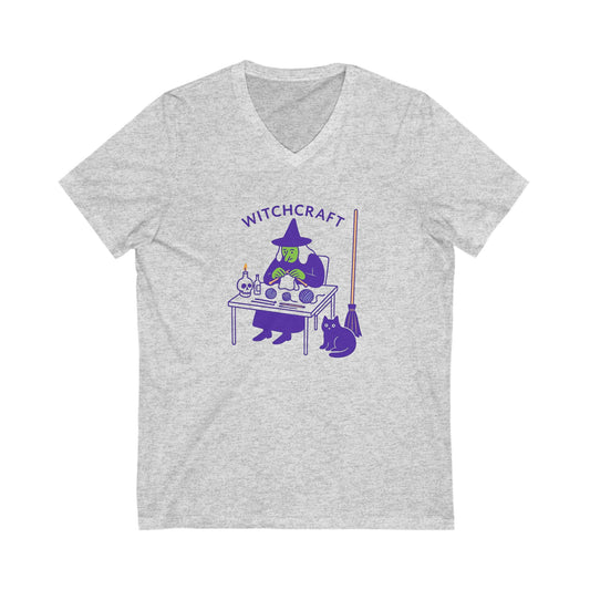 Halloween Knitting Tee, Witchcraft, Gift for knitters, gift for crocheters, gift for yarn lovers, Halloween, Witch