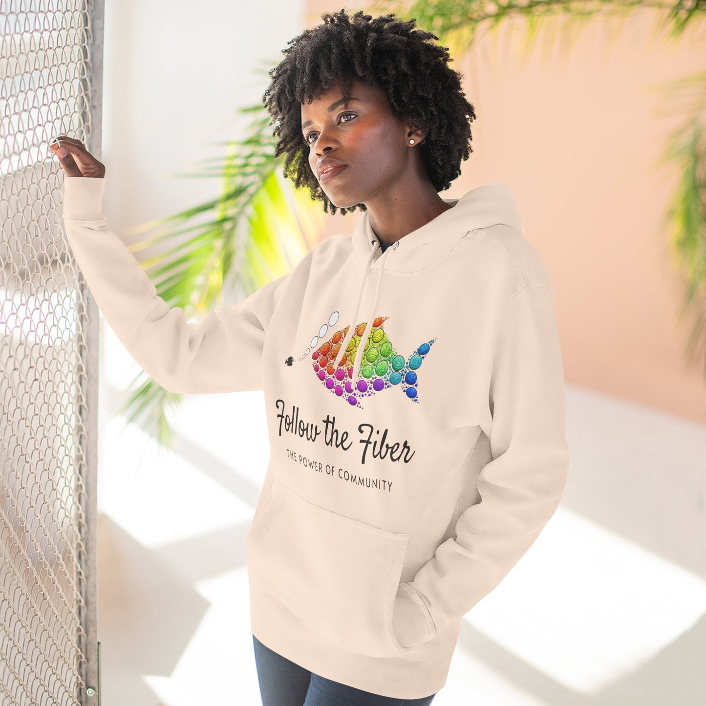 Follow the Fiber Hoodie — The Power of Community Pride Fleece