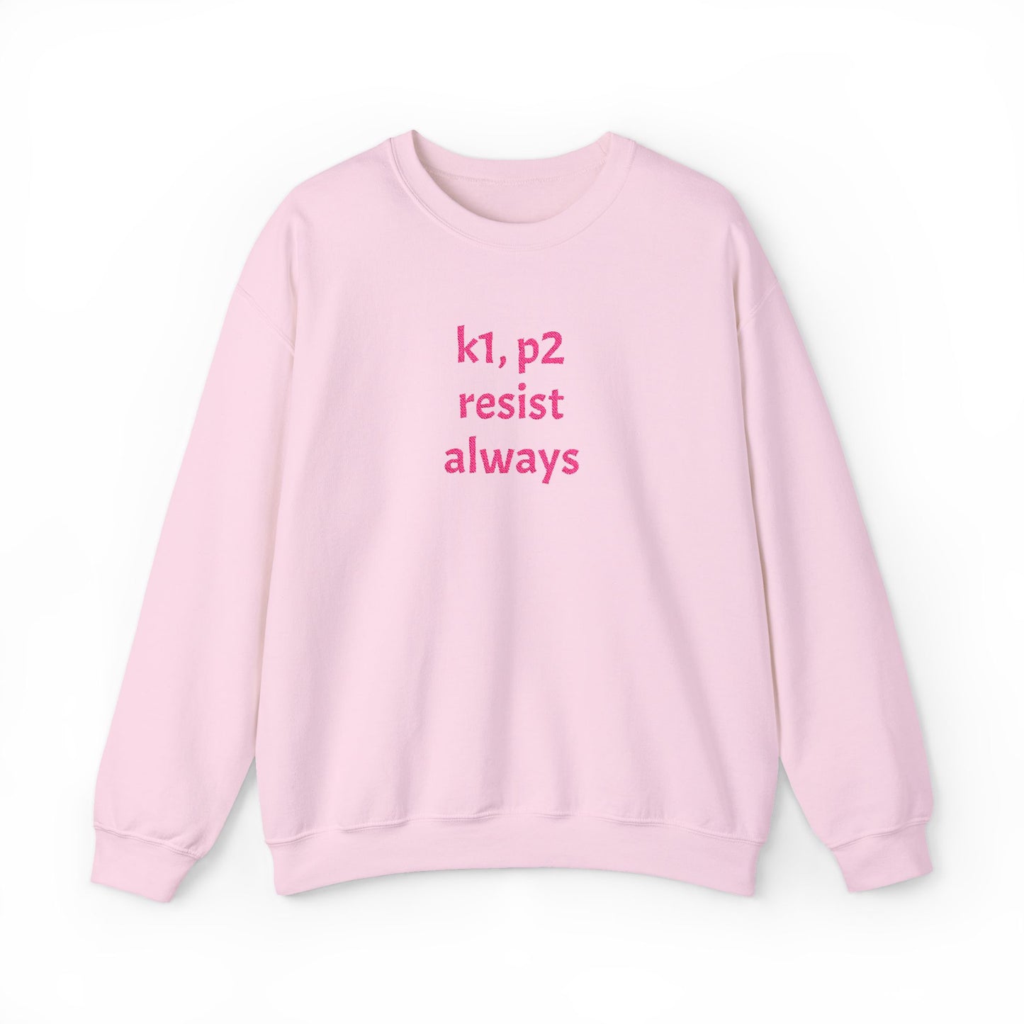 Resist Always — Minimalist Activist Pullover Unisex Heavy Blend™ Crewneck Sweatshirt