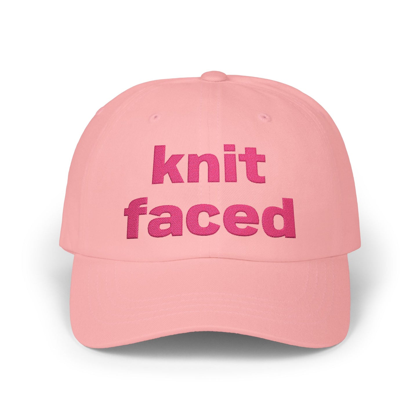 Knit Faced Classic Dad Cap – Funny Knitting Lover Hat