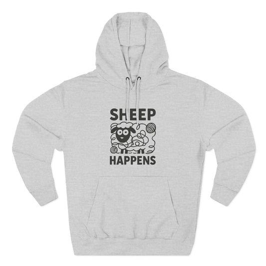 Sheep Happens Hoodie — Funny Knitting & Yarn Lover Pullover