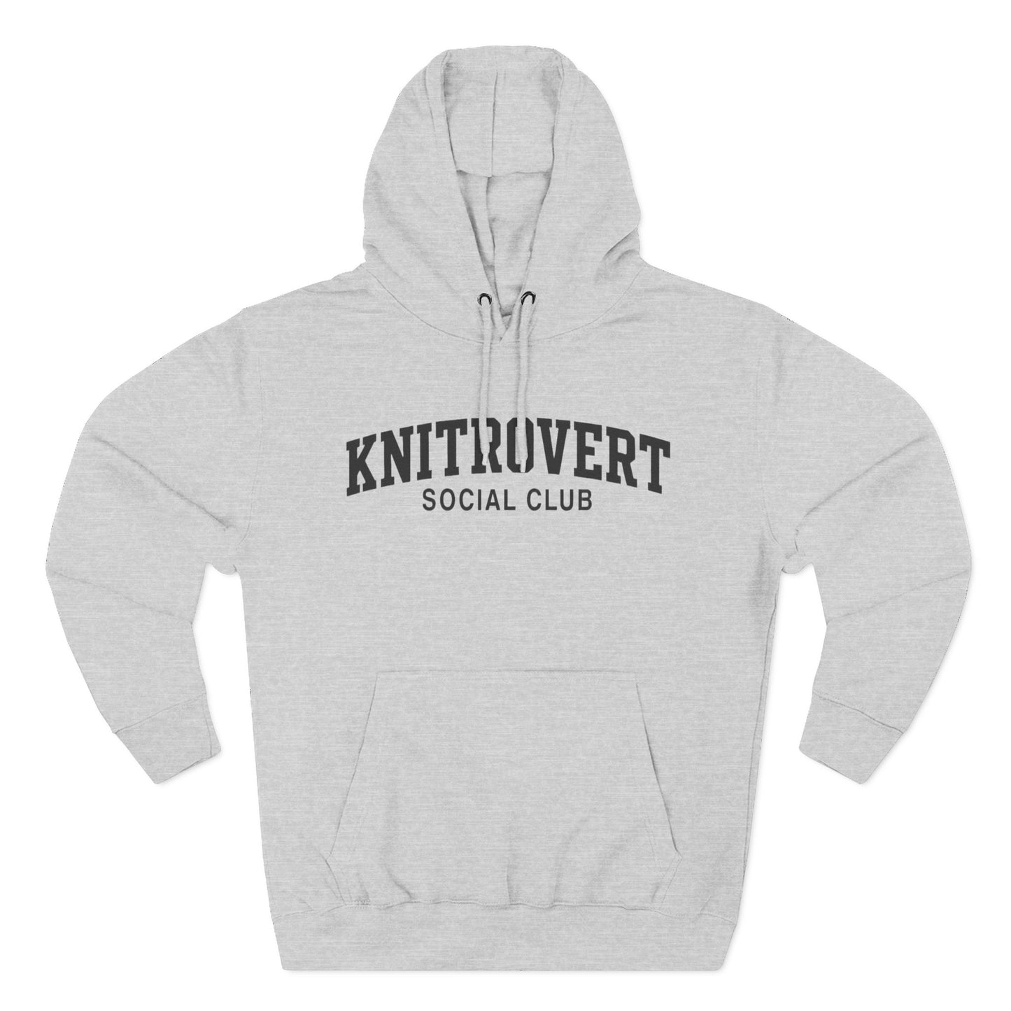 Knitrovert Funny Hoody, Sarcastic Knitter Hoody, Knitting Lover Gift, Unisex Heavy Cotton Shirt, Knitting Needle Craft Apparel