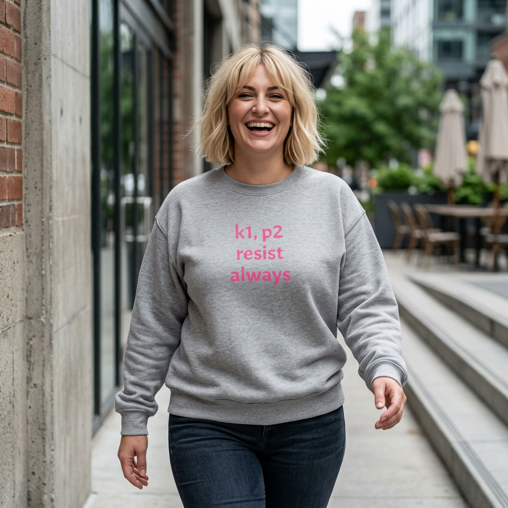 Resist Always — Minimalist Activist Pullover Unisex Heavy Blend™ Crewneck Sweatshirt