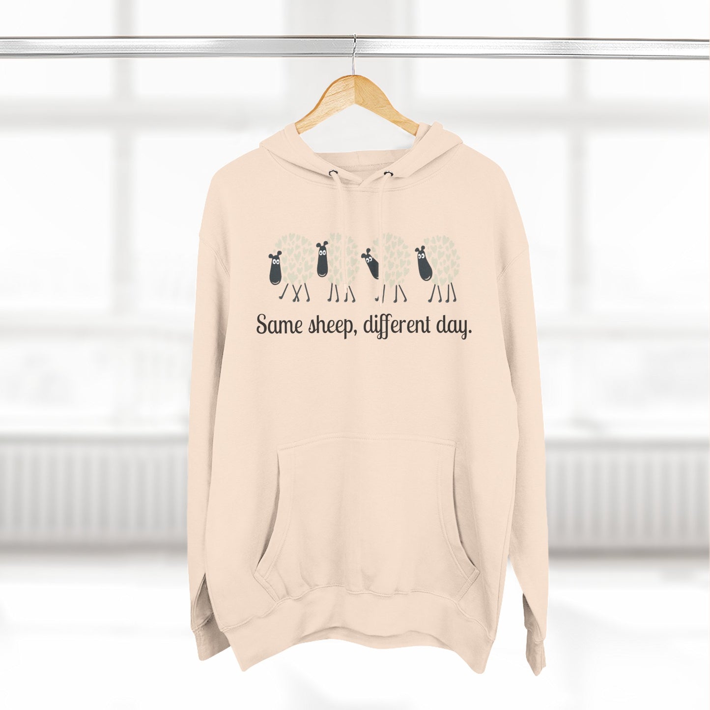 Fiber Lover Hoodie, Knitting Enthusiast Sweatshirt, Cozy Three-Panel Fleece, Yarn Addict Pullover, Cute sweatshirt for Crafters