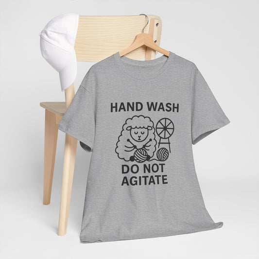 Hand Wash Do Not Agitate Funny Knitting Tee, Knitting Gift, Knitting Shirt, Craft Lover Shirt, Knitwear Tee, Knitting Tshirt