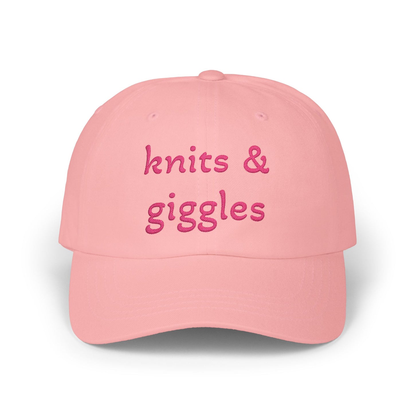 Knits & Giggles Embroidered Dad Cap