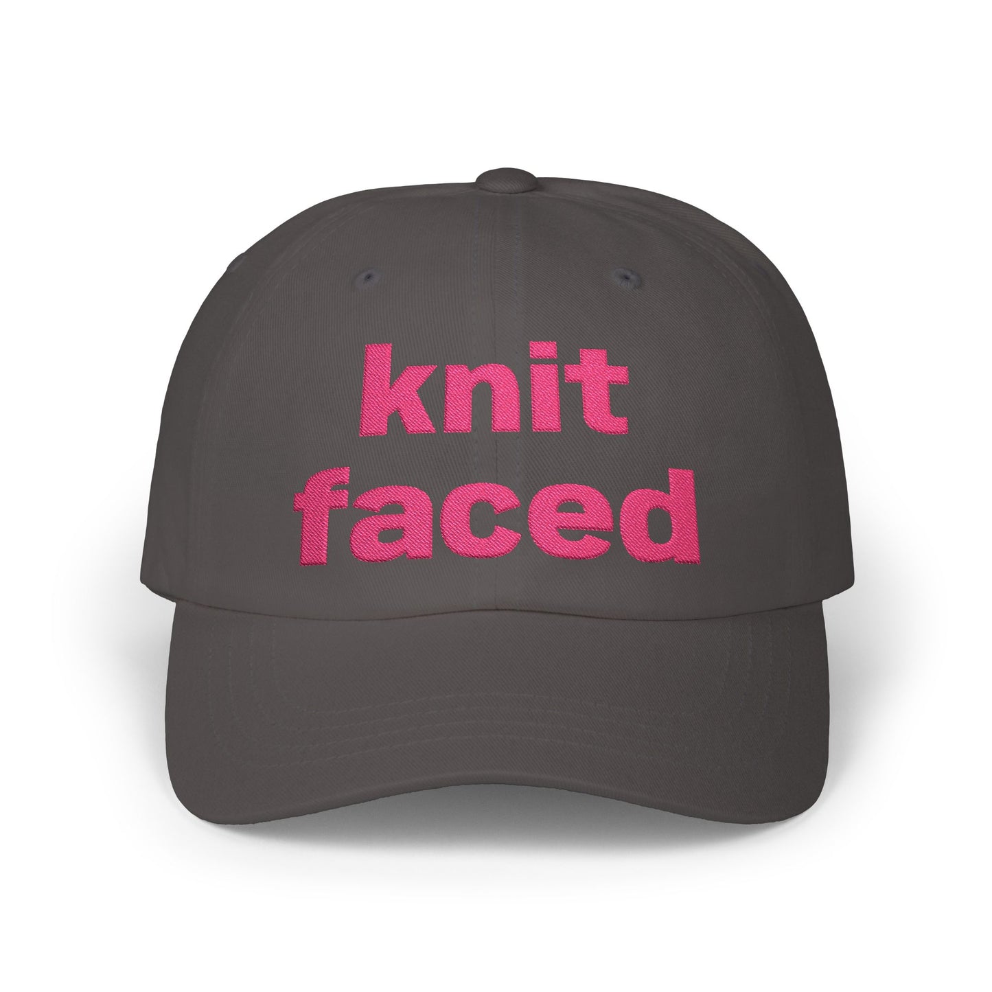 Knit Faced Classic Dad Cap – Funny Knitting Lover Hat