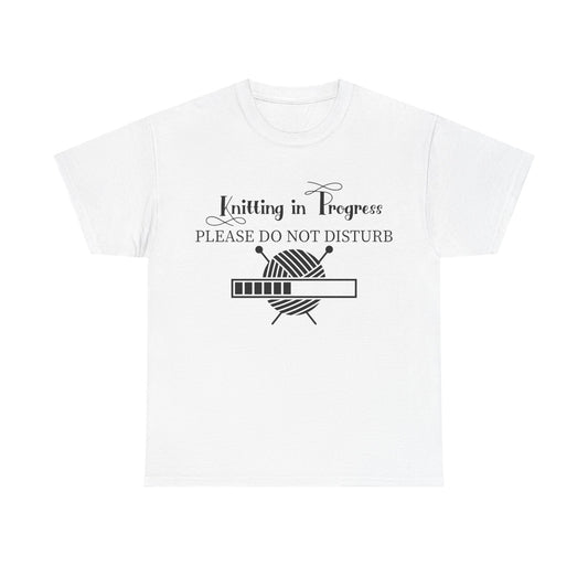 Knitting in Progress Unisex Heavy Cotton Tee