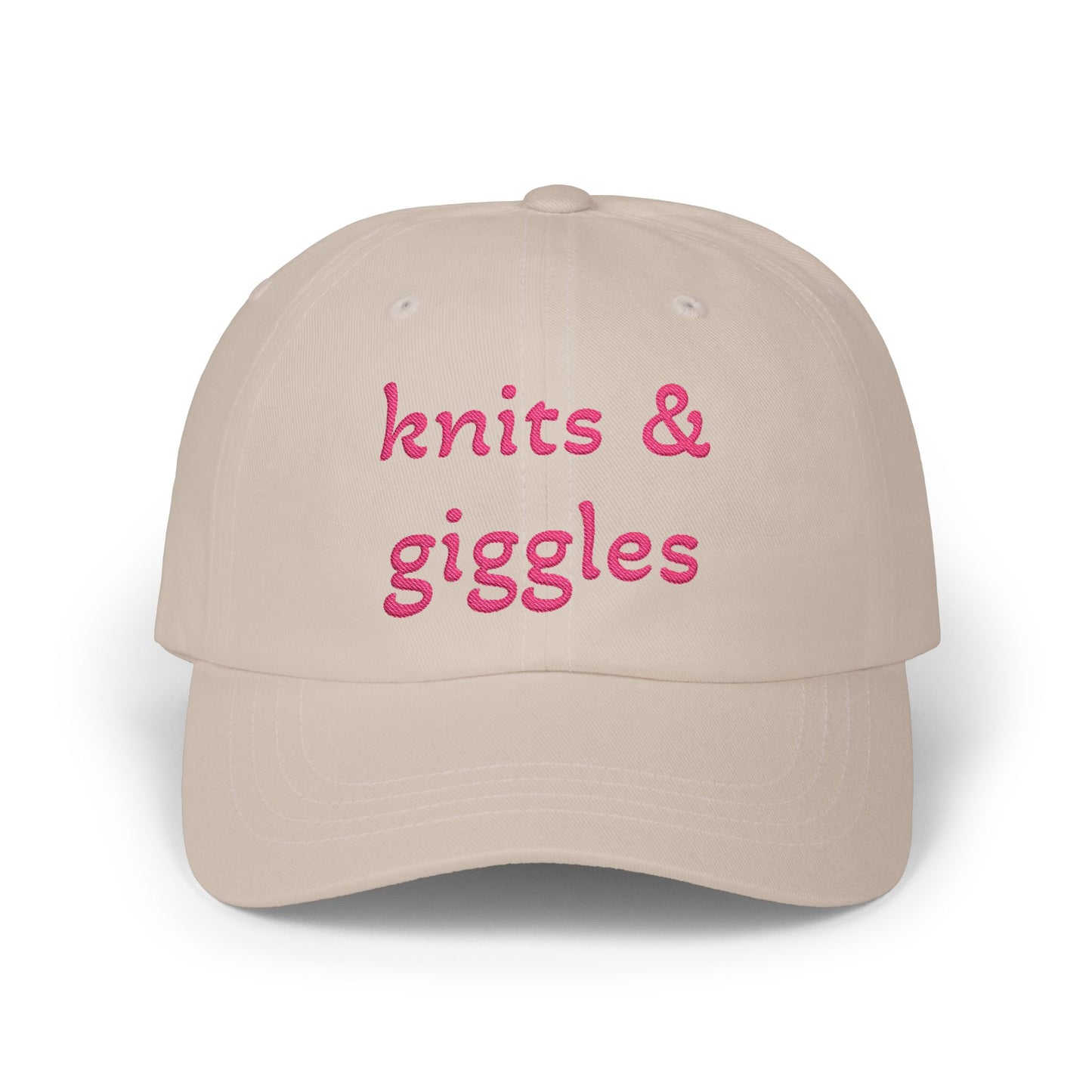 Knits & Giggles Embroidered Dad Cap