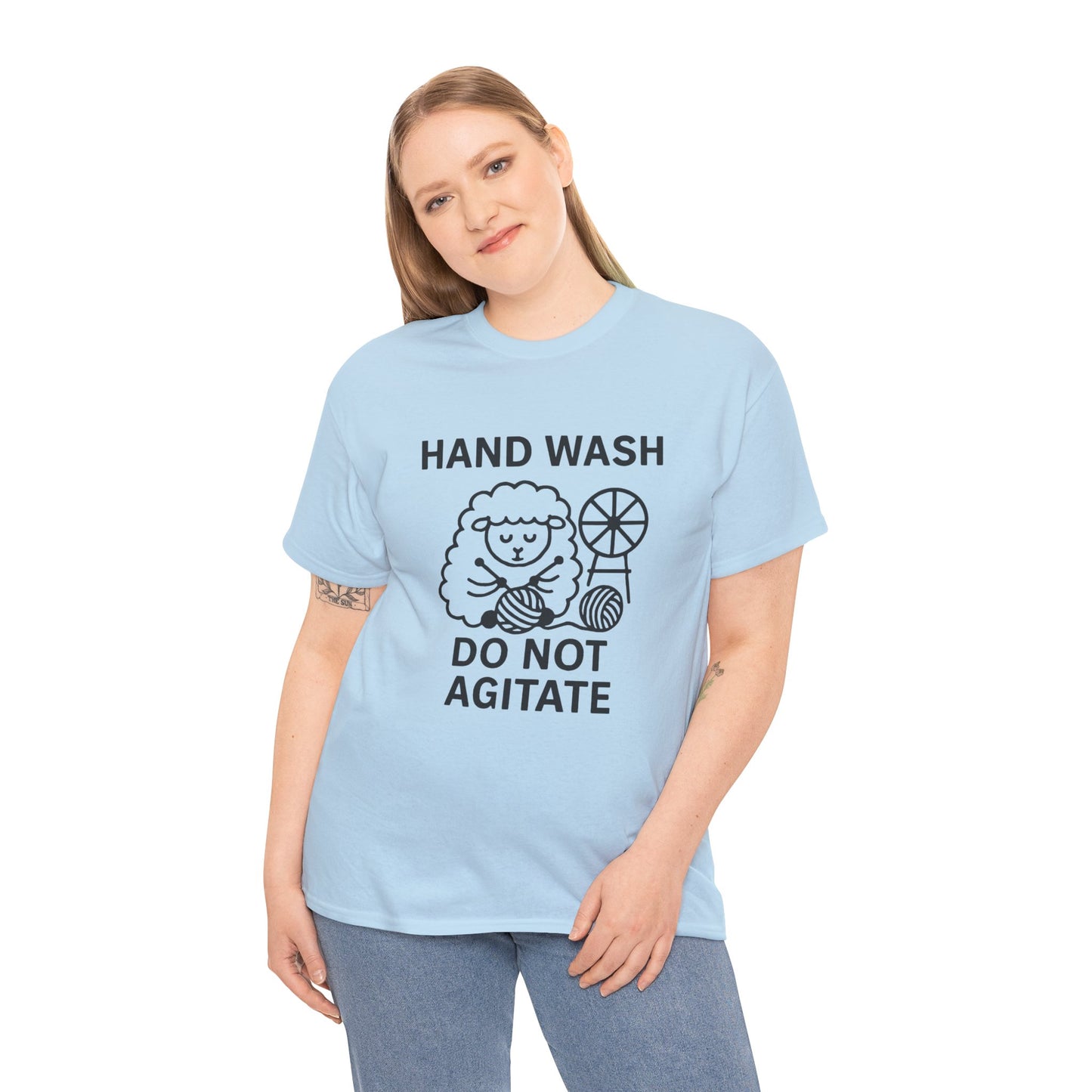 Hand Wash Do Not Agitate Funny Knitting Tee, Knitting Gift, Knitting Shirt, Craft Lover Shirt, Knitwear Tee, Knitting Tshirt