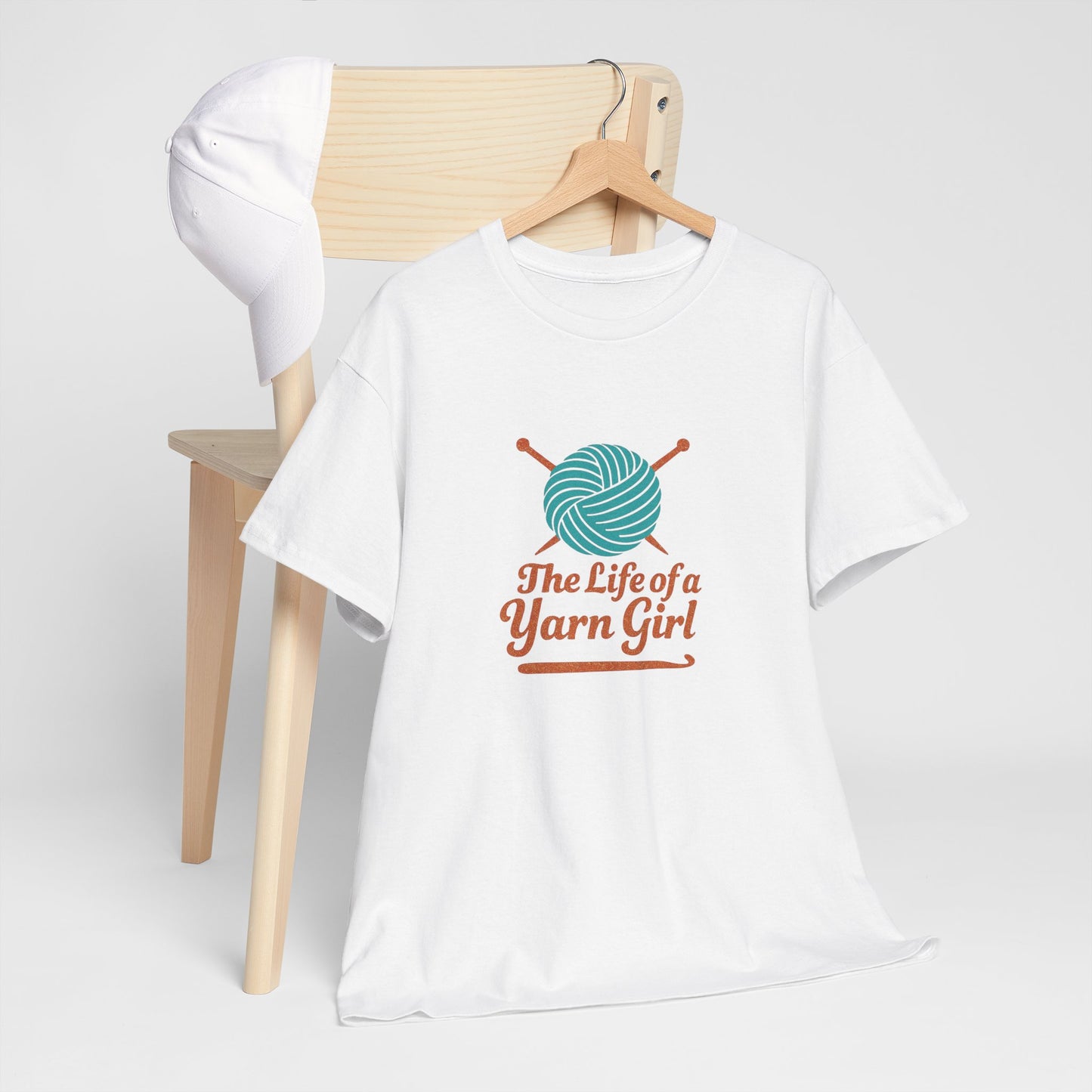 Yarn Lovers Unisex Tee - Crew Neck Yarn Girl Tshirt