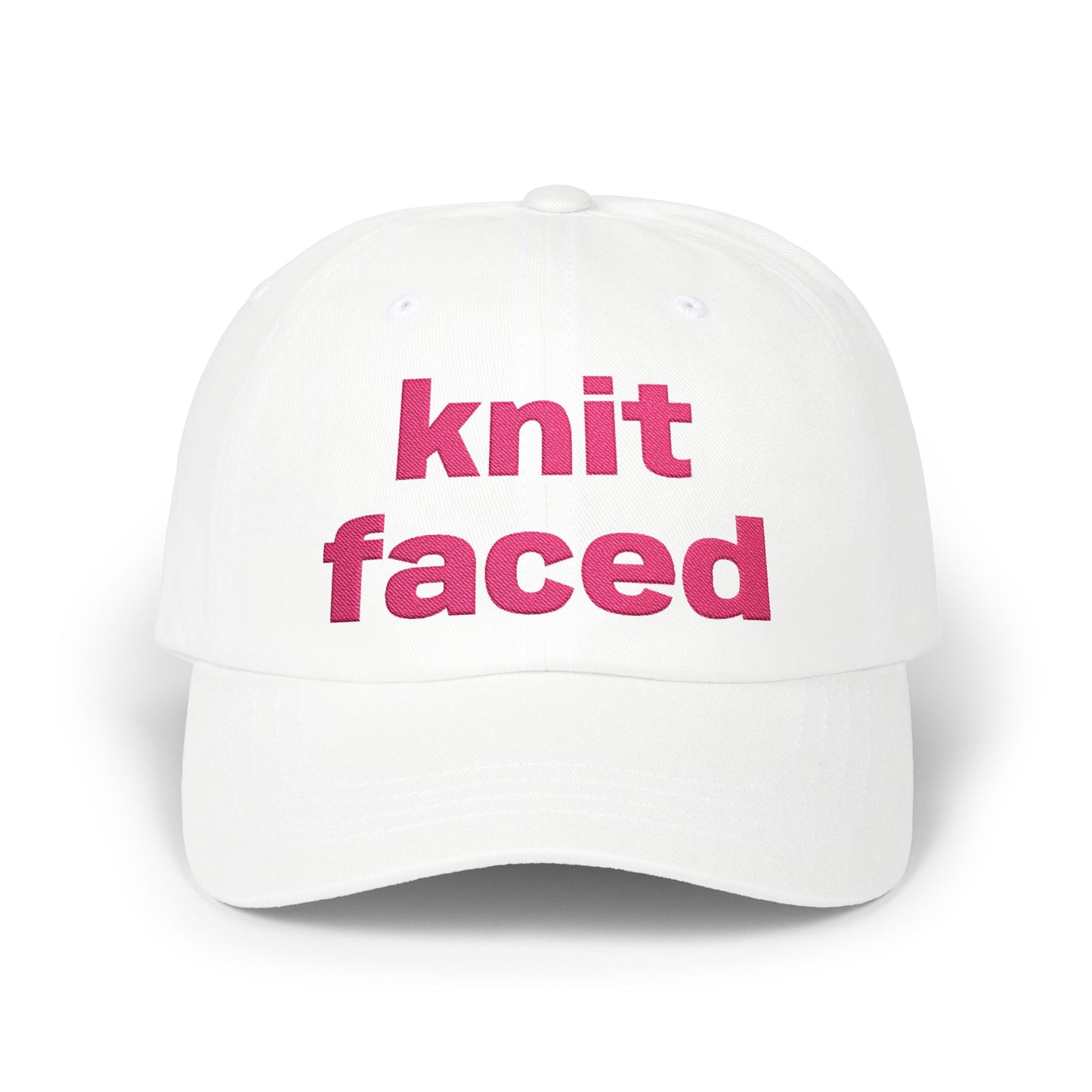 Knit Faced Classic Dad Cap – Funny Knitting Lover Hat