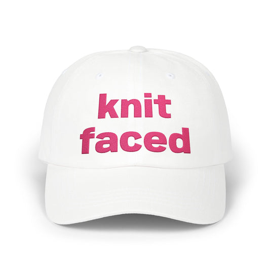 Knit Faced Classic Dad Cap – Funny Knitting Lover Hat