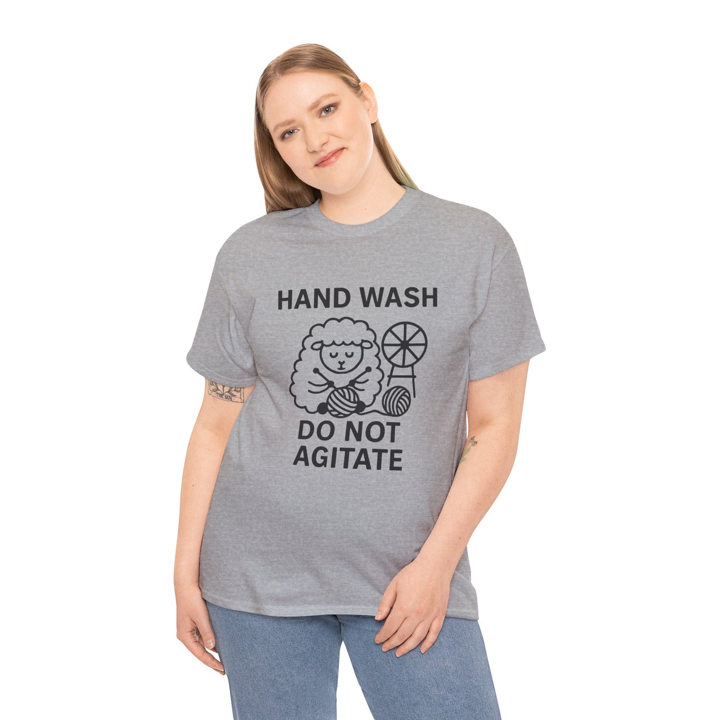 Hand Wash Do Not Agitate Funny Knitting Tee, Knitting Gift, Knitting Shirt, Craft Lover Shirt, Knitwear Tee, Knitting Tshirt