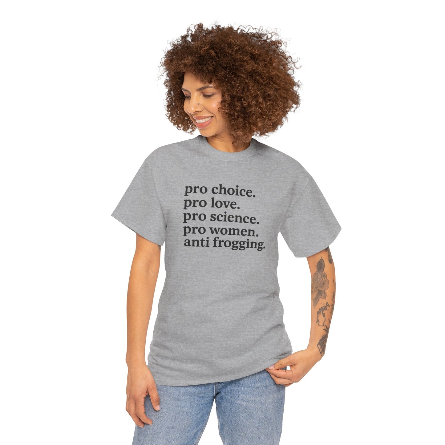Pro socal justice, anti frogging, Craftivism Tshirt - Unisex Heavy Cotton Tee for Social Justice and Fiber Lovers Gift