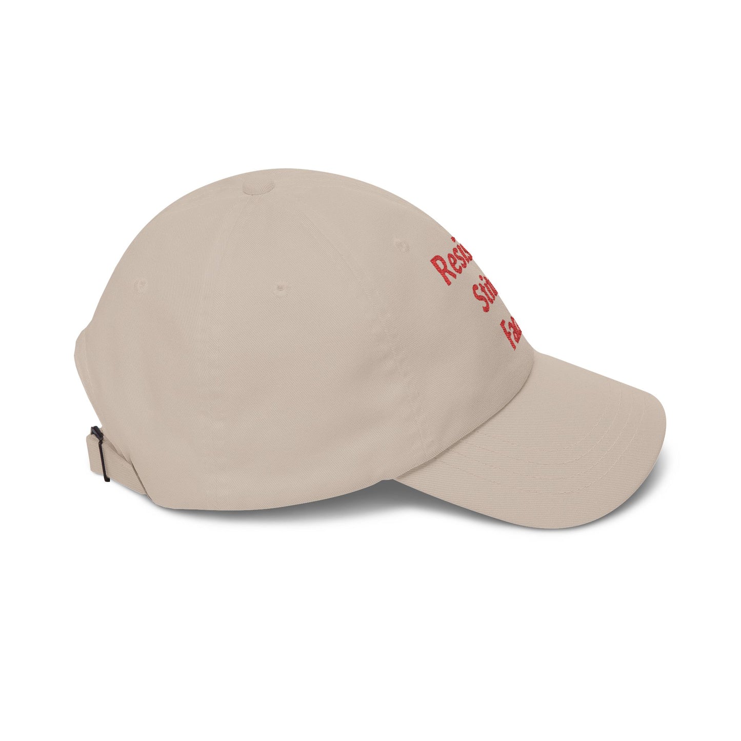 Embroidered 'Resisting Stitch Face' Dad Cap — Casual Cotton Baseball Hat