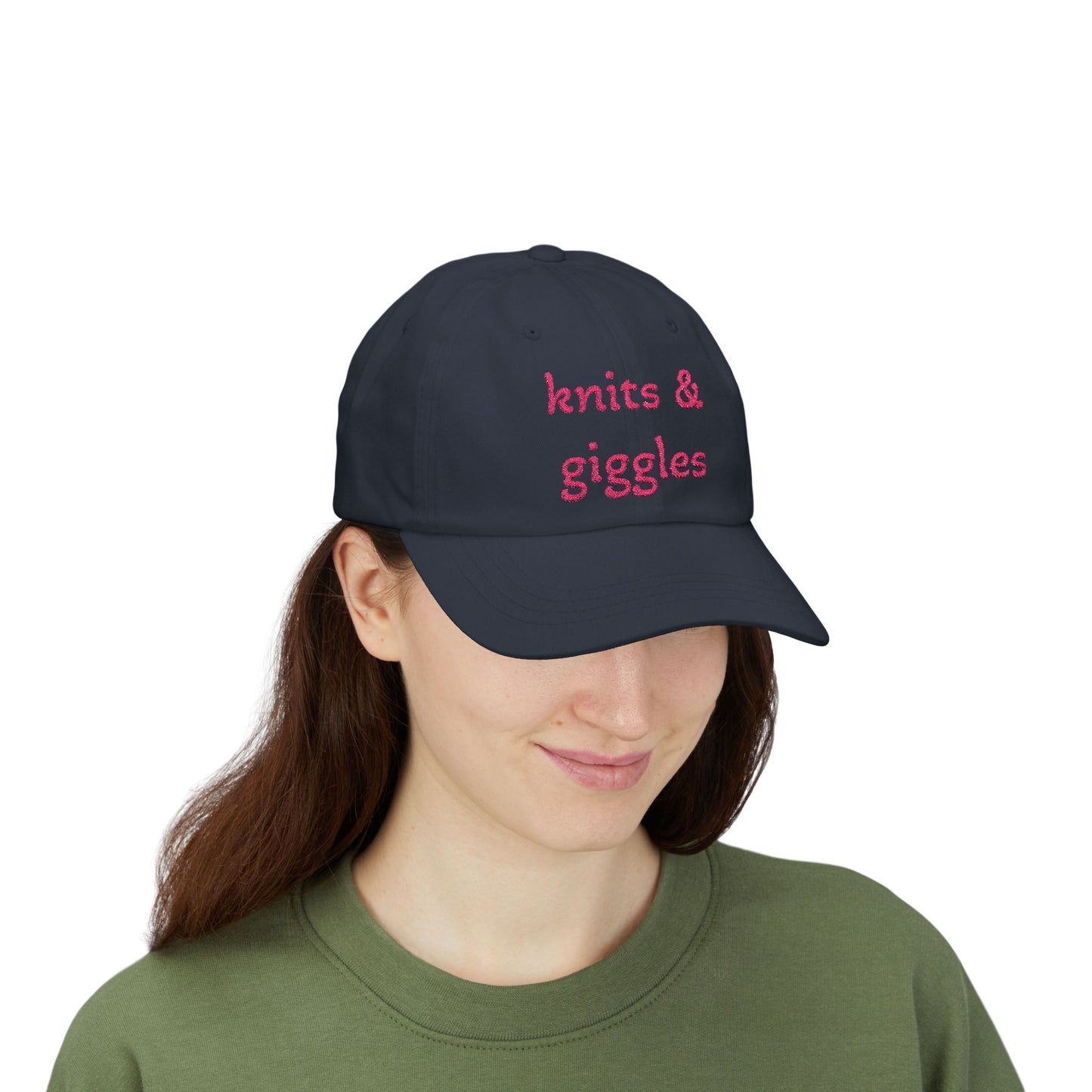 Knits & Giggles Embroidered Dad Cap
